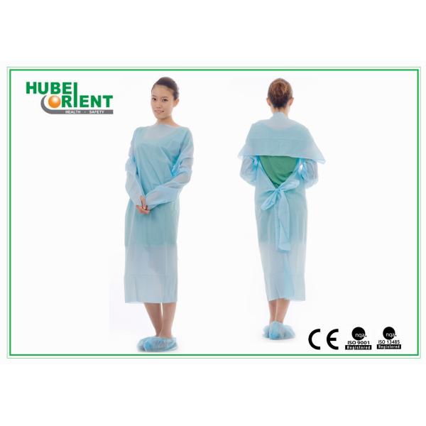 Disposable Non Woven Polyethene CPE Protective Isolation Gown