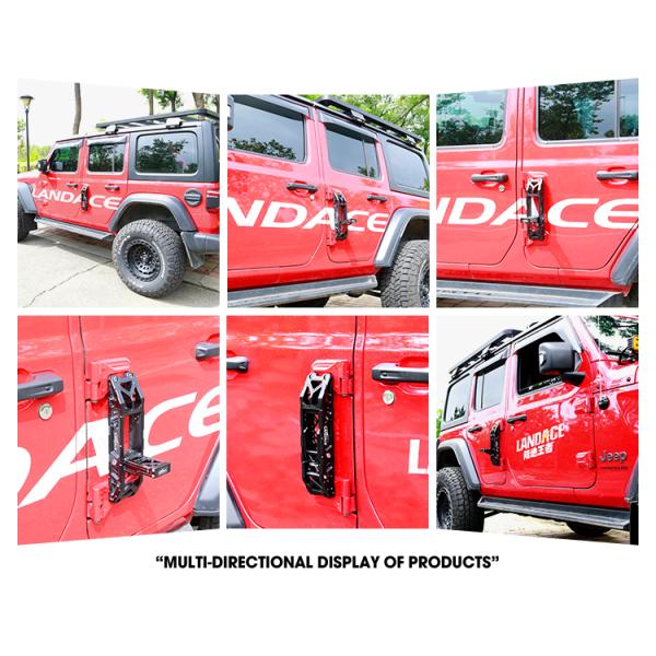 Сверхдорожная спираль алюминия боковые двери панцирь складной шаг педаль для Jeep Wrangler