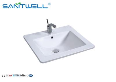 Bacia de lavagem superior contrária retangular AB8003-53 da unidade da vaidade 530×460×170 milímetro