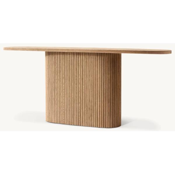 Modern Bedroom Console Table Customizable With Wood Glass Or Ceramic Top