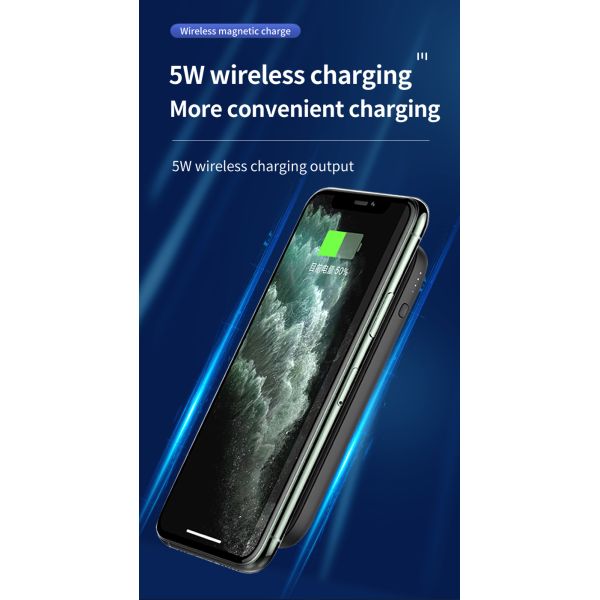 Portable Power Bank 5W Wireless Magnetic Power bank Charger Battery Magnet 5000mAh for Phones