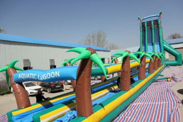 Super long tropical rainforest slide WSS-276/0.55mm PVC Material For Adults