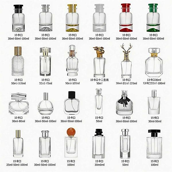 Sprayer Collar Glass Perfume Bottles Designed with Pure Glass Material Offering Stylish and Reusable Fragrance Containers
