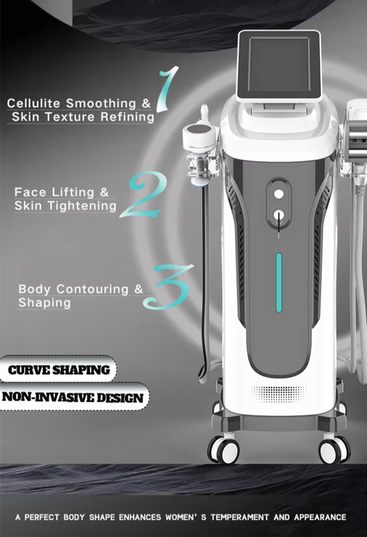 360 Roller Body Contouring Face Lifting Rf Vacumm Ultrasound 40K Cavitation Velashaping Slimming Machine
