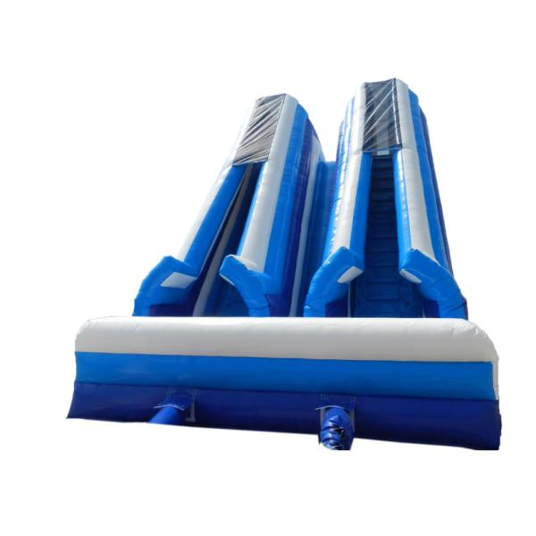 Large Inflatable Bounce House with Slide Summer Hot Twin Falls Inflatable Water Slide