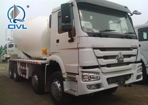 Orange 8x4 16cbm Concrete Mixer Trucks / EURO 2 Diesel Cement Mixer Truck