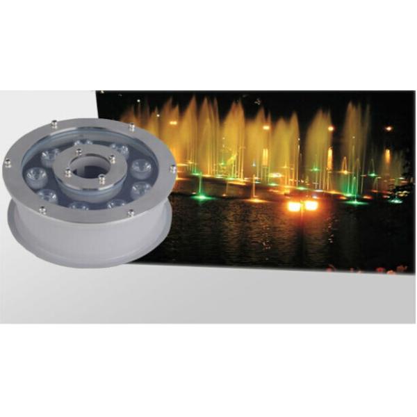 Aluminum Ring LED Underwater Fountain Lights , Musical Fountains Submersible Pond Light