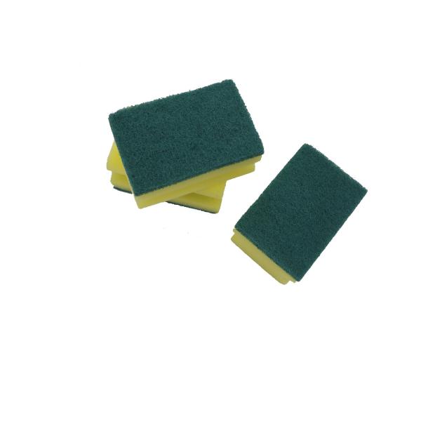 Customized 9*6*4cm thick kitchen household cleaning discloth dishwashing brush pot sponge wipe