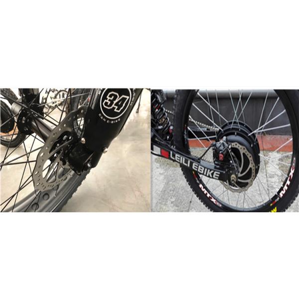 Full Suspension Powerful Ebike 72V 3000W With 45mm Magnet Hub Motor