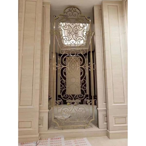 Light Luxury Room Divider Partition Stainless Steel Hotel Metal Room Divider