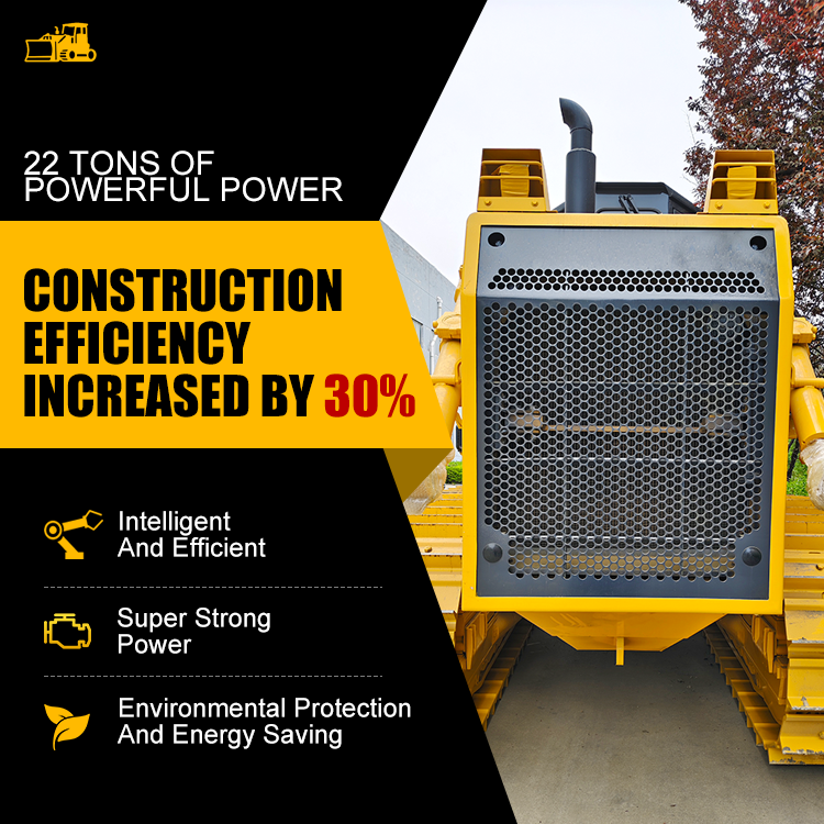220HP Bulldozer Machine with air Conditioner Mini Dozer Bulldozer for Sale