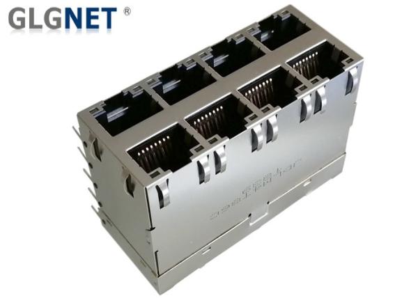 Stacked RJ45 Modular Jack DIP Mounting With 5G Integrated Transformer