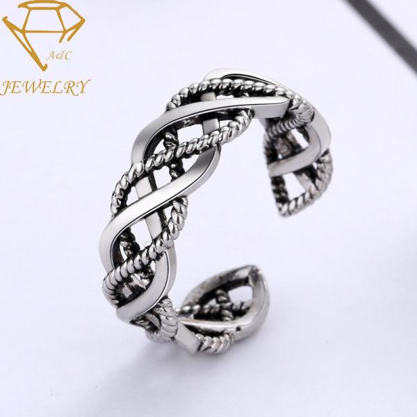 Antique Silver Plating 925 Sterling Silver Engagement Ring For Men