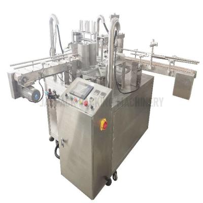220v 50hz Rotary Cup Filling And Sealing Machine For Juice With ±1% Filling Accuracy