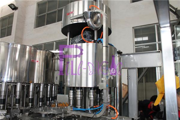 Equipamento de engarrafamento comercial elétrico 7.6kw da máquina de enchimento 330ml do suco/água
