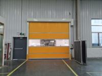 Auto High Speed Vinyl Roll Up Doors Photoelectric Safety Protection 0.8 - 1.2m/s