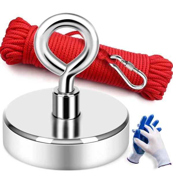Heavy Duty Neodymium Magnet Fishing Kit With Countersunk Hole Eyebolt