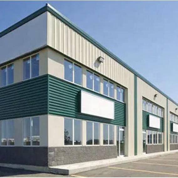 Sliding Door Steel Structure Warehouse with Welded Connection and Aluminum Alloy Window