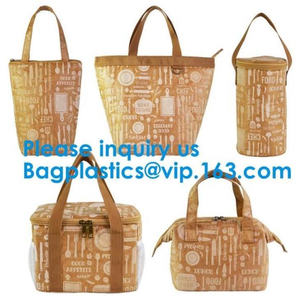 Durable Tyvek Lunch Bag, DUPONT PAPER, Foldable Insulated, Fibers Innovation Bag Thermal Bag Food Bags