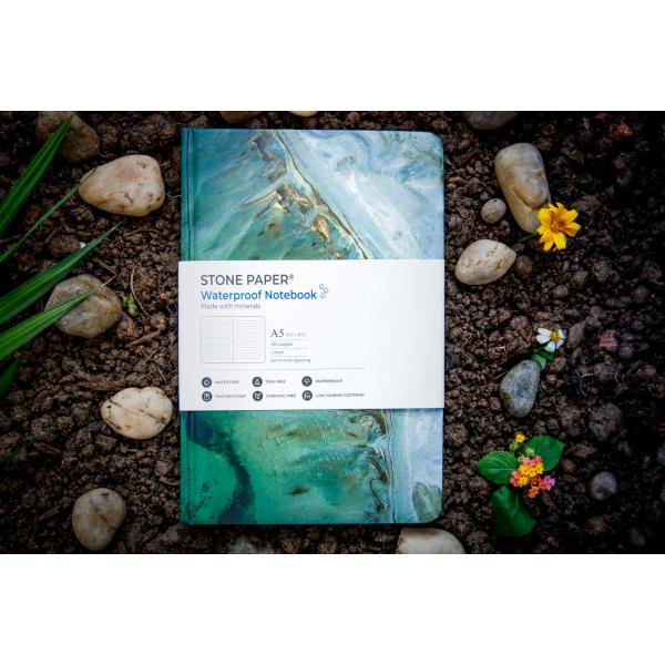 Eco-Friendly Waterproof Tear Resistant Stone Paper hardcover Notebook 20-30 Days Lead Time