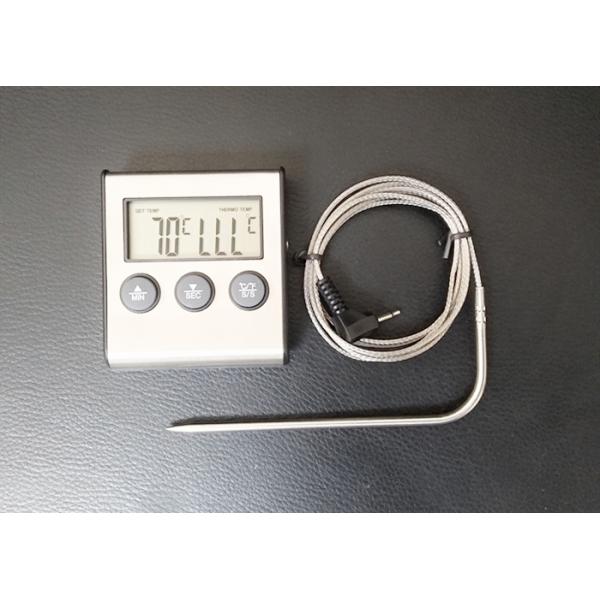 304 Stainless Steel Food Meat Thermometer Digital Probe Oven Safe Food Grade