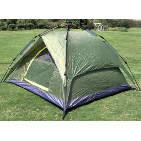 210*210*135cm Автоматический стекловолокнистый столб водонепроницаемый PU2000mm Покрытый зеленым 190T полиэстер дождепроницаемый на открытом воздухе