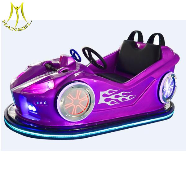 Hansel  amusement motor racing car ride for outdoor floor bumper car with two seats