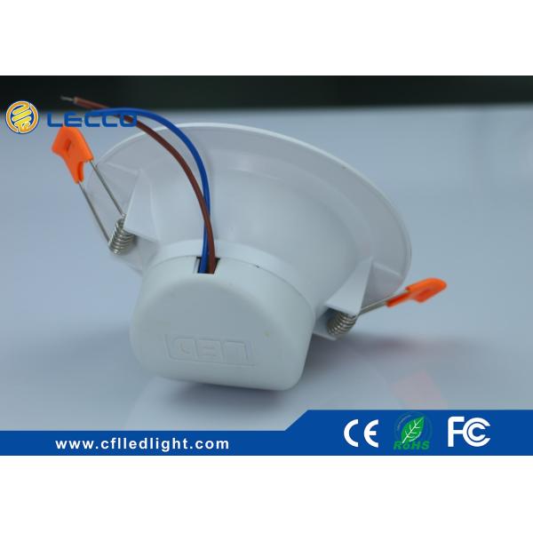 100 LM / W Recessed Bathroom Led Downlights IP20 120 Degree Beam Angle