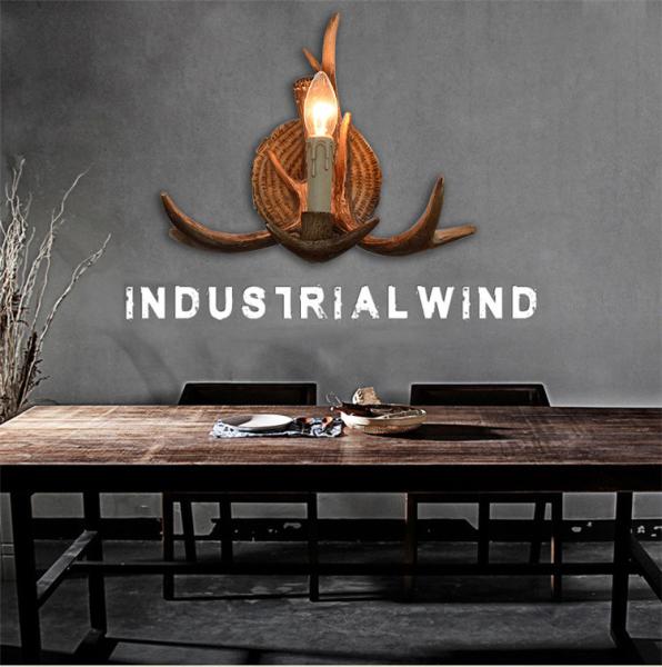 Personality Antler Art Wall Lamp Parlor Study Corridor Aisle Decorative Sconce Restaurant Cafe Bar Wall Mounted Lighting