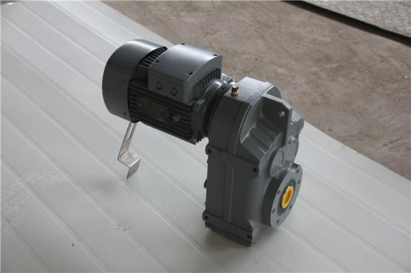 F87 Helical Gear Reducer Parallel Solid Shaft Heli Worm Gearbox 14-280rpm Output Speed