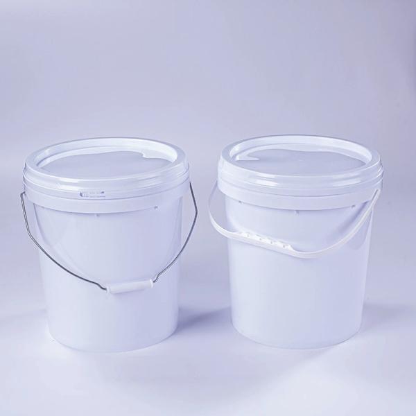 Heavy Duty White Round Plastic Bucket With Lid 5-30 Gallon round plastic pail