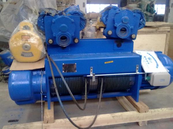 Pendant Control Electric Wire Rope Hoist 5 Ton 9m Lifting Height With Limit Switch