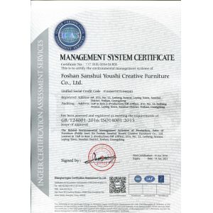 Guangzhou Usit Furniture Co., Ltd. Certifications