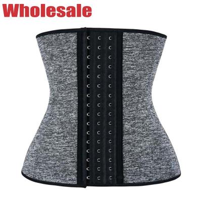 Instrutor de aço da cintura do osso do OEM 9 de Grey Bodybuilding Waist Trainer