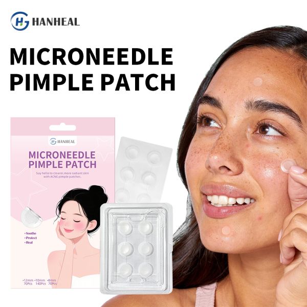 6 Counts Hydrocolloid Pimple Patches Anti Inflammatory Microneedle Acne Patches