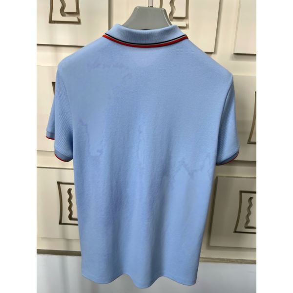 Men's Polo Shirts with Contrast Trim & Textured Design 100% Cotton Piqué High Quality T-Shirt Factory Men Polo T-shirt