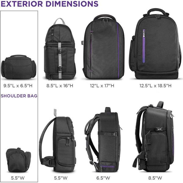Padded Travel Personalized Customized Camera Bag Camera Case Compatible for Sony Canon Nikon Camera and Lens