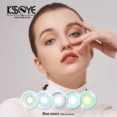 OEM Realistic Blue Aqua Colored Contacts For Brown Eyes