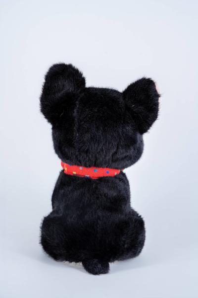 20cm Fabricant personnalisé Plush Simulation chien noir poupée animale