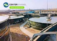 Les réservoirs de stockage des eaux usées de GFS pour le projet de traitement des eaux usées domestiques