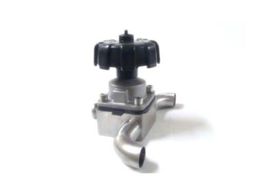 1.5'' Tee Welded Sanitary Diaphragm Valves Three Way U Type For Pipeline System