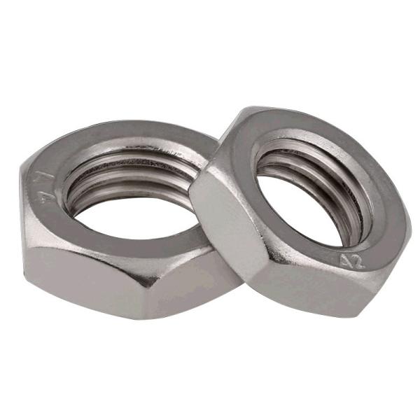 ISO4035 Hex Thin Nut Stainless Steel Zinc Coated M3-M24