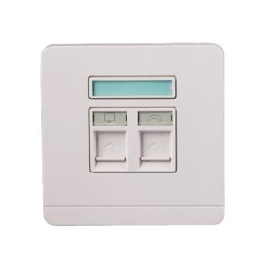ANSHI Network 86 Faceplate Cat5e Cat6 Cat7 Faceplate Ethernet Wall Socket Rj45