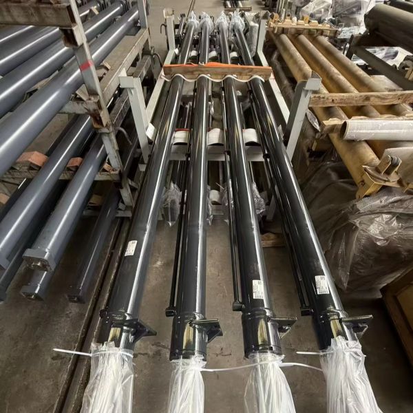8000mm Stroke Hard Chrome Plated Steel Hydraulic Telescoping Cylinder With Flange
