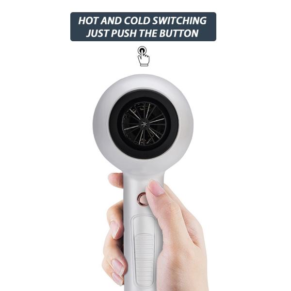 Travel Home Portable Hair Dryer Compact Ceramic Hair Blower Styling Tools ABS Material