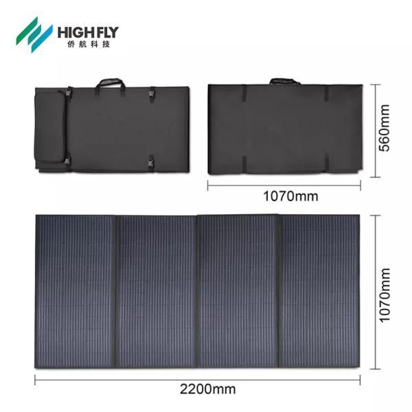 Outdoor Portable Foldable Solar Panel 400 Watt 1070*560*80mm For RV Power