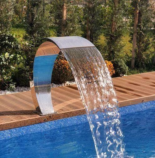 Artificial Stainless Steel Swim SPA Pool Equipment Cascade Waterfall