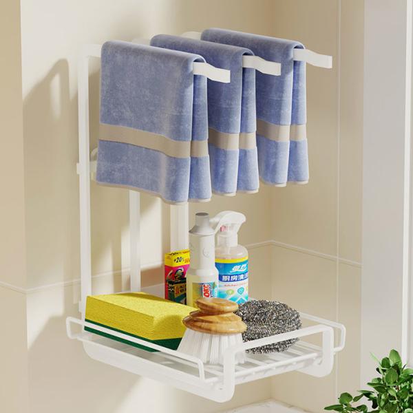 Multifunctional Metal Free Punching Kitchen Storage Rack Bulk Kitchen Supplies