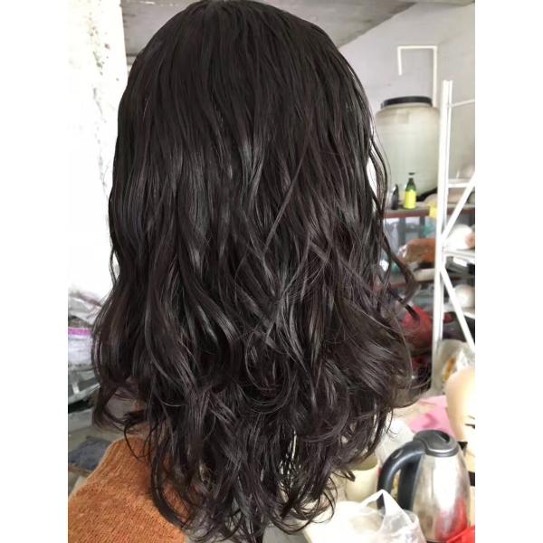 16 Inches Small Layer Gradient Color Body Wave Jewish Wigs Brazilian Virgin Hair
