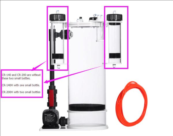 Aquarium acrylic calcium reactor CR-200H with DCR-4000 pump for 2000L water fish tank